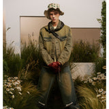 Unisex Jacket Denim Coat Vintage Coat