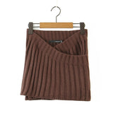 Women Sweater Knitwear Loose Batwing Sleeve Knitwear Sweater Cross Knitted Sheath Skirt Suit
