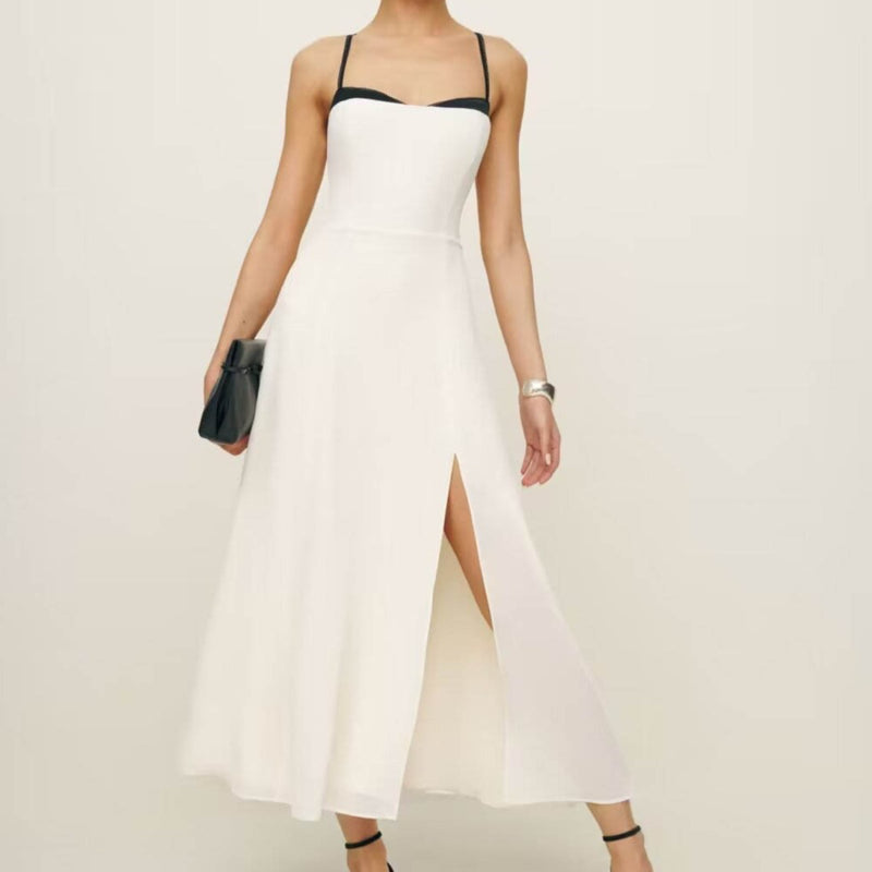 Women Dresses Summer High Waist Sexy Sling Dress (Xds0414)
