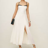Women Dresses Summer High Waist Sexy Sling Dress (Xds0414)