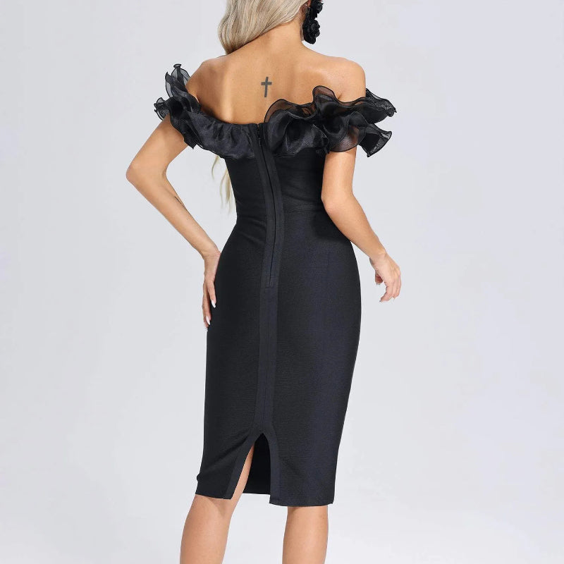 Women's Evening Dress Ruffled Bandage One-Piece Dress Dress Skirt