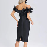 Women's Evening Dress Ruffled Bandage One-Piece Dress Dress Skirt