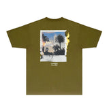 Gallery Dept T Shirt Retro Printed Loose Short-Sleeved Shirt