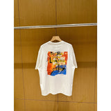 saint m t shirts s.m clown print crew neck pullover short sleeve top