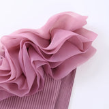 Women Sweater Knitwear Autumn One-Shoulder Slim-Fit Short Sweater