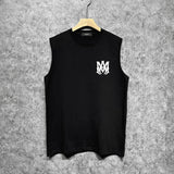 Amiri tank top flat thick letter spider armband printing