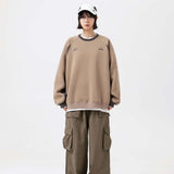 Unisex Hoodie Autumn Stitching Embroidered Sweater
