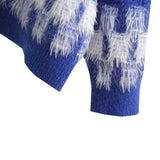 Women Sweater Knitwear Autumn Classic Style Feather Tassel Knitwear round Neck Loose Pullover Sweater