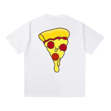 Drew house t shirt d@ew pizza pattern round neck pullover short sleeves