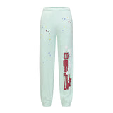 Sp5der Sweatpants Cobweb Puff Print Pure Cotton