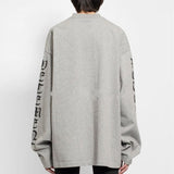 Vetements Sweater Autumn Reflective Letters Loose Long Sleeve Sweatershirt