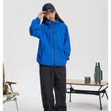 Unisex Jacket Shell Jacket Waterproof Hooded Jacket Men and Women Couple Sports Jacket