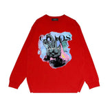 Amiri Long Sleeved Shirt Printed Trendy Pure Cotton