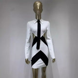 Women Dresses Long Sleeve Bandage Dress Autumn and Winter Party Dress (Ont0408)