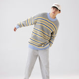 Unisex Sweater Winter Contrast Color Knitwear