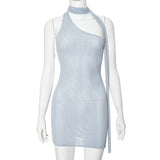 Women Dresses Spring Sleeveless Backless Sheath Dress (Bla0420)
