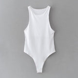 Women T-shirt Sexy Cold-Shoulder Sleeveless Jumpsuit