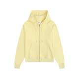 Ami macaron color heart embroidery sweatshirt raglan sleeve couple hoodie autumn and winter zipper jacket hooded