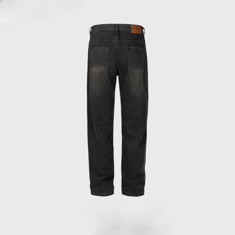 MIJKO Men's Vintage Pants MIJKO trousers men's and women's washed water old jeans