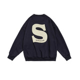 Unisex Hoodie Autumn Foaming Patchwork Sweater