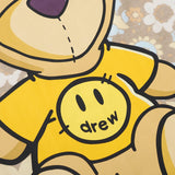 Drew house tshirt r d@ew cartoon floral bear graphic crew neck pullover short sleeve