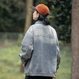 Unisex Shirts Autumn Multi-Pocket Denim Jacket