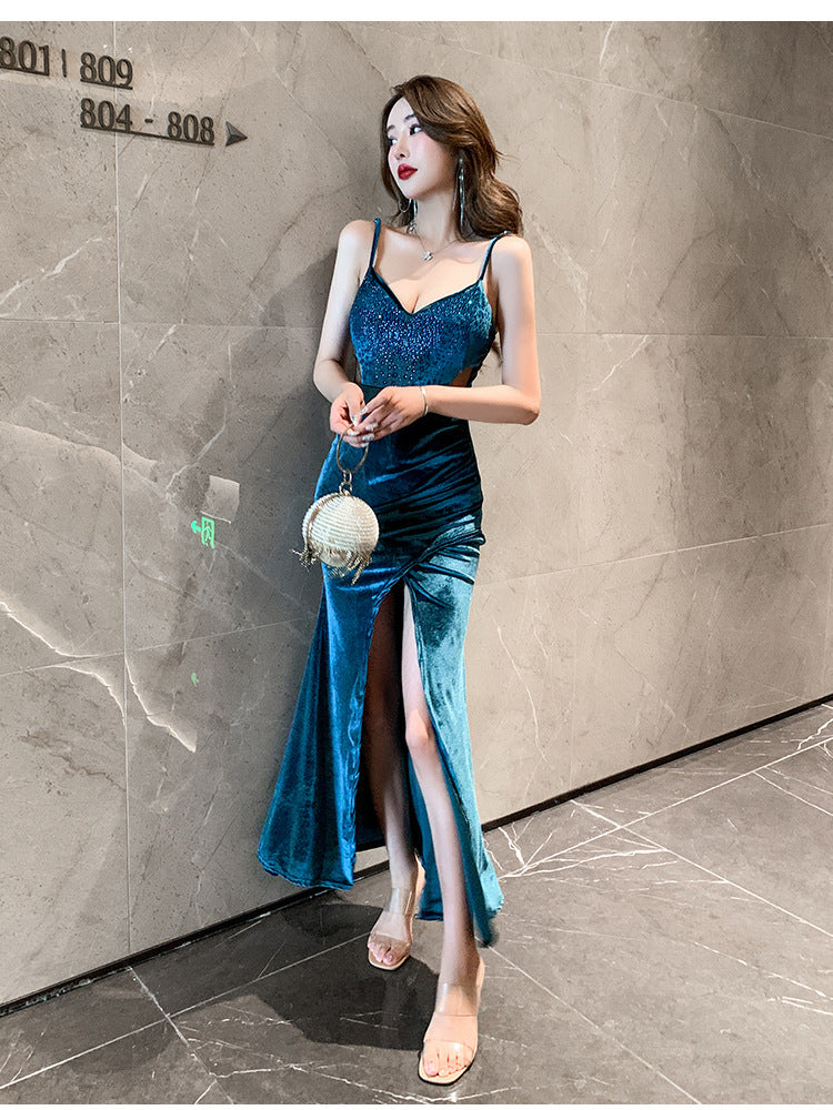 Women Maxi Dress Autumn Evening Dress Dress Slim Fit Dress