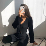 Women Sweater Knit Wear Spring and Autumn Double Zipper Knitted Cardigan Jacket
