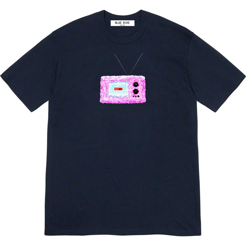 Men T-shirts 21SS TV Tee Small TV Antenna Cake BoxLogo Loose Short Sleeve Crew Neck