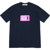 Men T-shirts 21SS TV Tee Small TV Antenna Cake BoxLogo Loose Short Sleeve Crew Neck