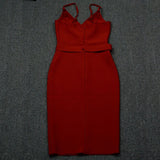 Women's Evening Dress Strap Belt Dress Sexy Slim Fit Bandage Dress
