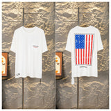 Ch hip-hop t shirts ch short-sleeved bag national flag sanskrit horseshoe american casualeasiest for match high street couple trendy