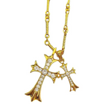 Chrome Hearts Necklace Double Cross Necklace for Men and Women