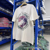 saint m t shirts s.m collaboration graphic crewneck t-shirt