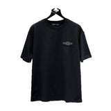 Ch hip-hop t shirts high version ch heavy industry hot diamond horseshoe sanskrit letter cross loosecasualamerican style heavy weight