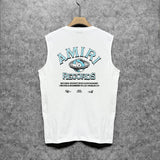 Amiri tank top earth letter printing