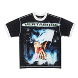 Hip-hop t-shirts: american streetwear vintage high street rap summer tops, casual loose crew neck short sleeve trendy tees