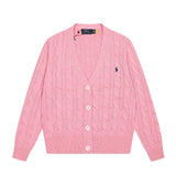 Rl small malaf v neckknittingoutwear macaron color fall and winter single-breasted couple cardigan woolen jacket