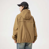 Unisex Jacket Autumn Outdoor Dark Plaid Shell Jacket