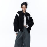 Unisex Jacket Autumn Brushed Baseball Uniform