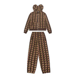 Ashley williams zipper hoodie i love mesuitheart printed outwearfleece-linedcasual sweatpants