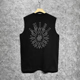Amiri tank top dotted lotus printing