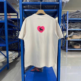 saint m t shirts s.m barbie heart print crew neck pullover short sleeve top