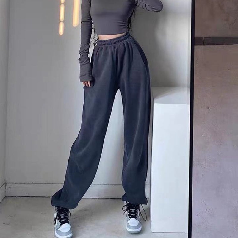 Women Sweatpants Casual Jogger Pants Autumn Straight Sweatpants