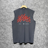 Amiri tank top tokyo bones print