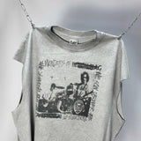 saint m t shirts s.m collaboration band graphic crew neck short sleeve t-shirt
