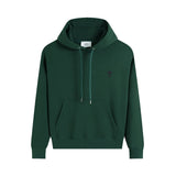 Heavy weight! ami aheoineheartembroidersweatshirtloosefall and winter hooded long sleeve couple hoodie