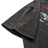 Hip-hop t shirts american high street summer half-sleeved washed retro distressed loose short-sleeved t-shirt tee