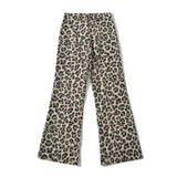 Women Pants Summer Animal Pattern Floral Print Casual Jumpsuit Wide Leg Pants