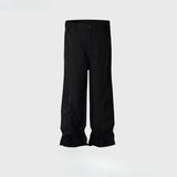 MIJKO Men Vintage Pants MIJKO design trousers men's and women's splicing straight elastic casual trousers